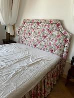 Lit, tête de lit sur mesure, sommier, surmatelas, Maison & Meubles, Enlèvement, Utilisé