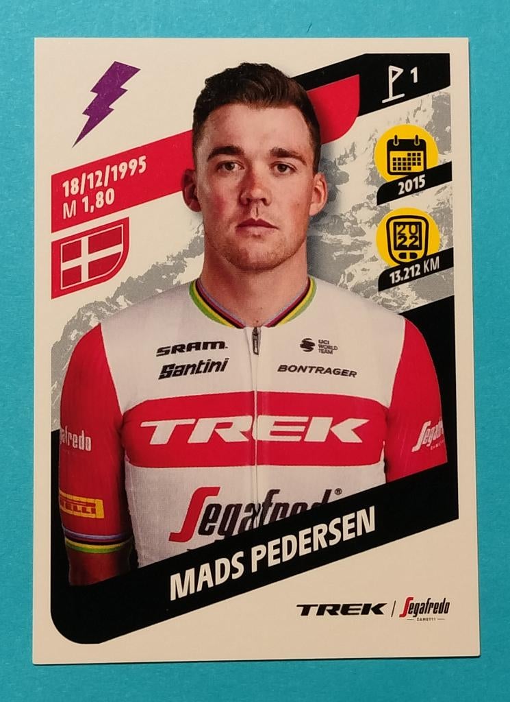 Panini sticker Mads Pedersen - Tour de France 2023, Verzamelen, Ophalen of Verzenden, Nieuw, Sport