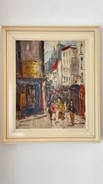Jan Kelderman, Parijs stadsgezicht, olieverf op doek ca 1960, Antiek en Kunst, Ophalen