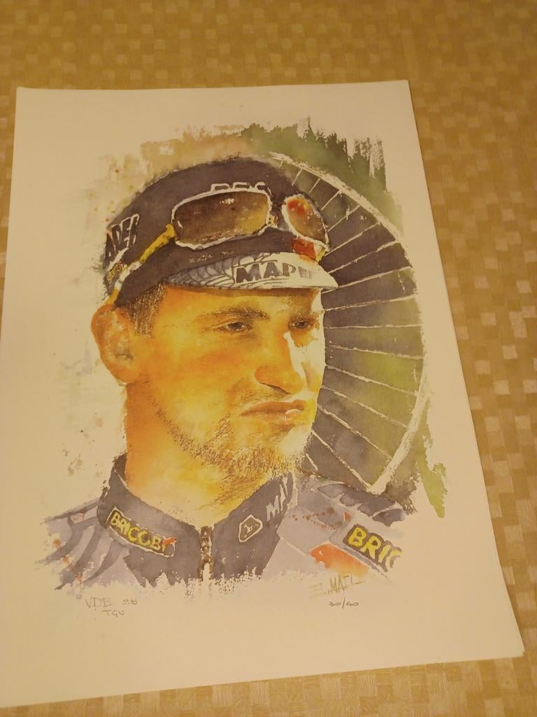 9 foto's wielrenners, Ophalen of Verzenden