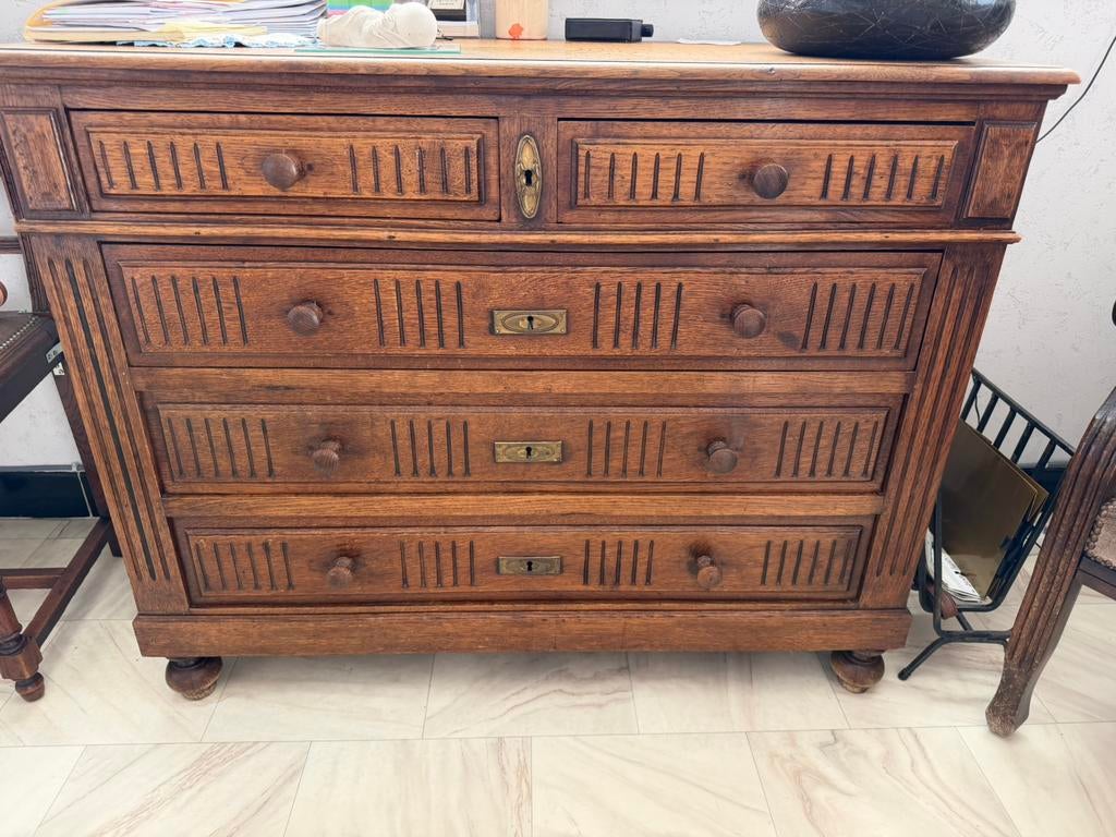 Antieke dressoir en hoge kast, Ophalen