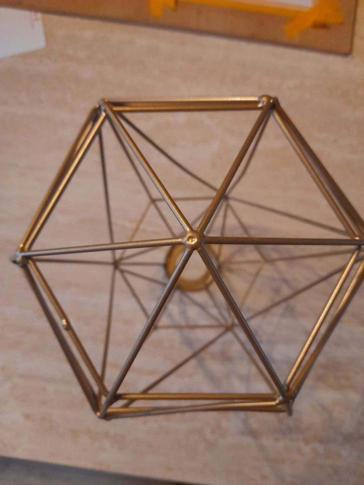 Kegelvormige hangende plafondlamp, Huis en Inrichting, Lampen | Plafondlampen, Zo goed als nieuw, Metaal, Ophalen of Verzenden