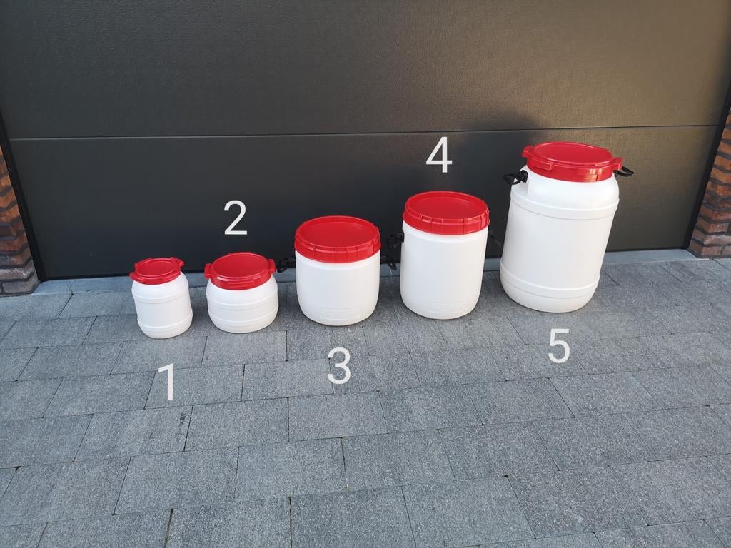 Curtec vaten/tonnen, Jardin & Terrasse, Barils de pluie, Comme neuf, Synthétique, Moins de 75 litres, Enlèvement