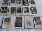 13 bidprentjes - rouwkaartjes zwart-wit, Enlèvement ou Envoi, Carte de condoléances
