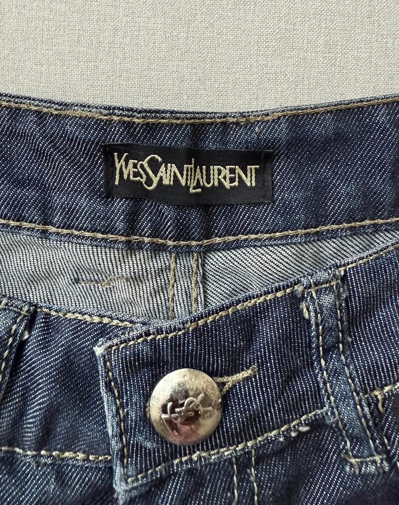 Jeans vintage YSL taille 36, Enlèvement, Comme neuf, Bleu