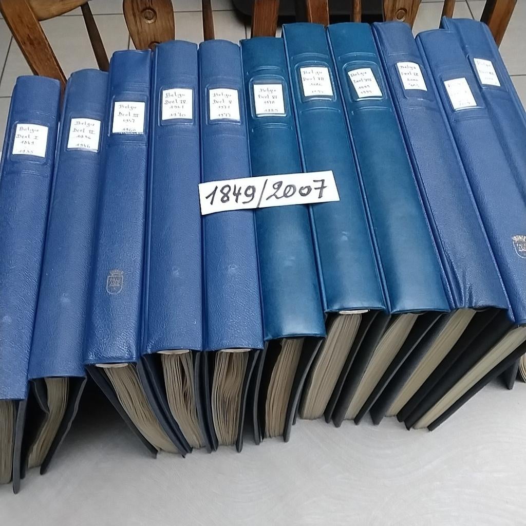 BELGIE 11ledige Lindner albums 1849/2007, Postzegels en Munten, Ophalen of Verzenden