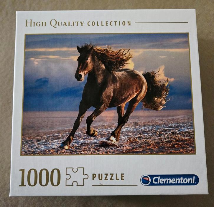 Puzzel Clementoni 1.000 st. “Free Horse”, Hobby & Loisirs créatifs, Sport cérébral & Puzzles, Comme neuf, Puzzle, 500 à 1500 pièces