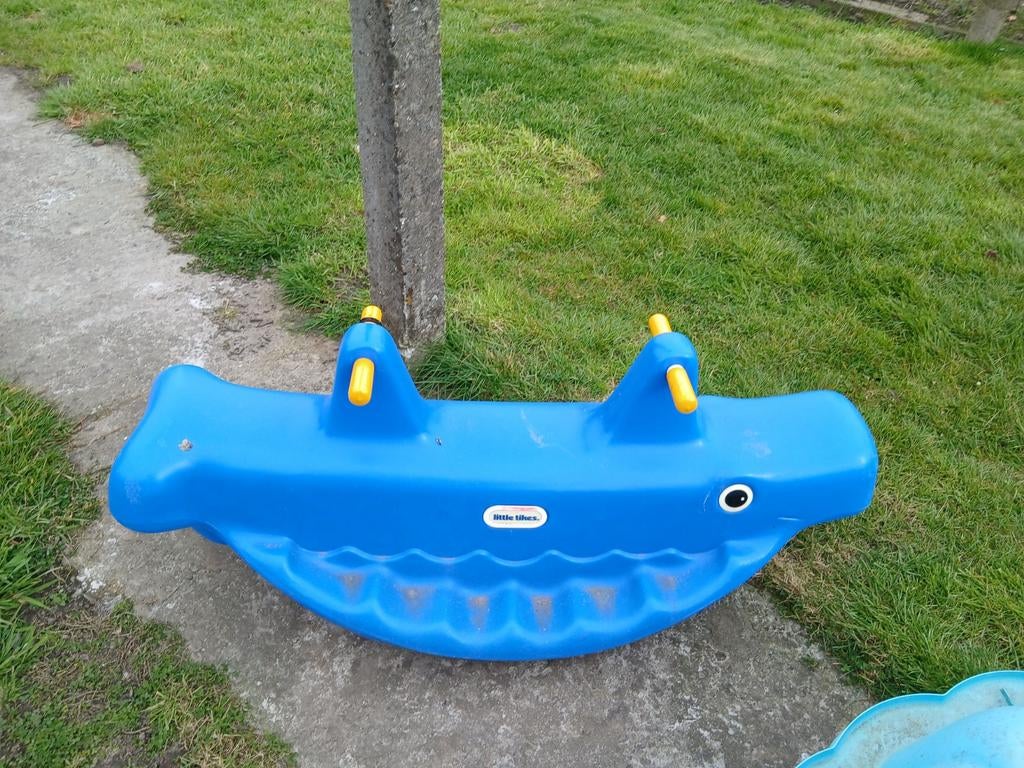 Little tikes dubbel schommel, Ophalen