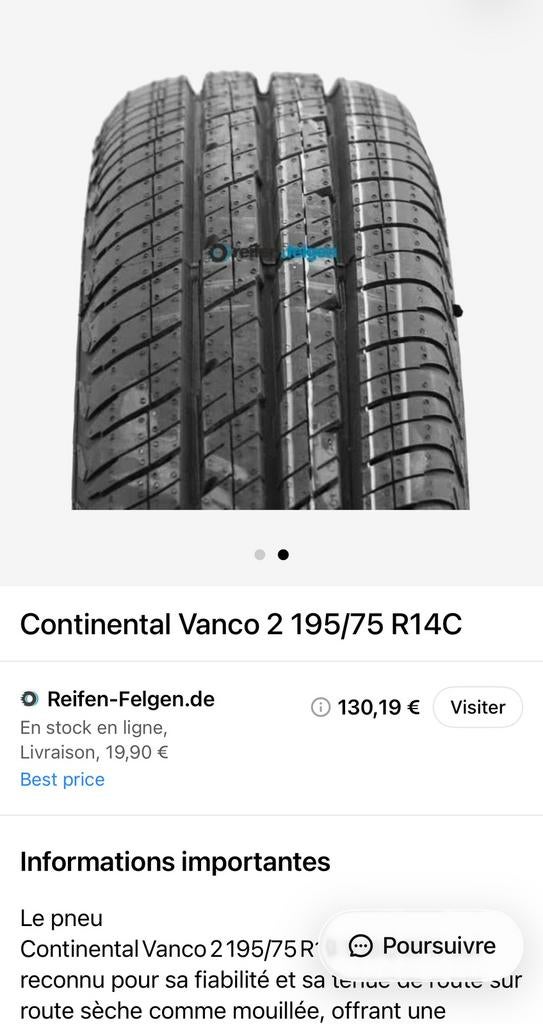 2 banden voor vrachtwagens of aanhangwagens 195/75 14c, Ophalen of Verzenden