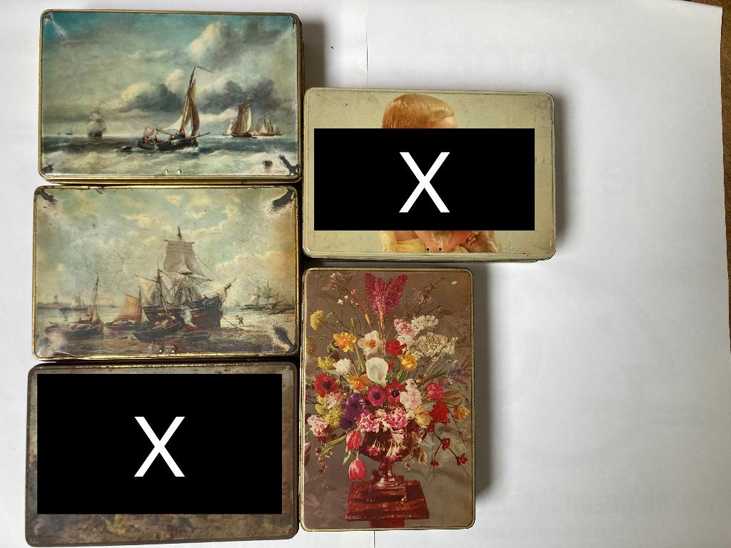 Vintage blikken  JACQUES, Verzamelen, Blikken, Gebruikt, Ophalen of Verzenden