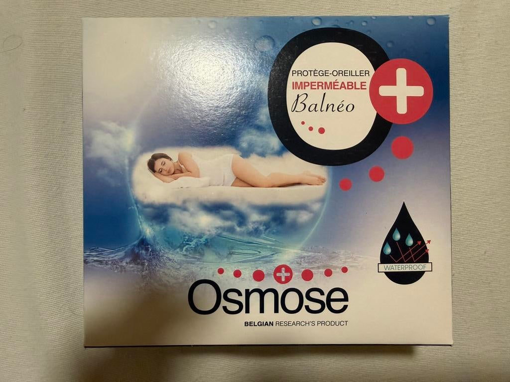 Protege-oreiller blanc - Osmose - 50x70cm - Jamais utilisé, Enlèvement ou Envoi, Neuf, Blanc