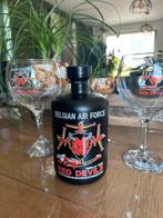 Red devils gin + 2 glazen, Verzamelen, Ophalen, Luchtmacht, Overige typen