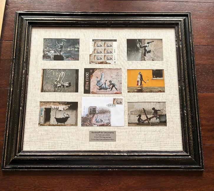 Banksy (1974) — FCK PTN ! (Signé et 92/100), Antiquités & Art, Art | Lithographies & Sérigraphies, Enlèvement ou Envoi