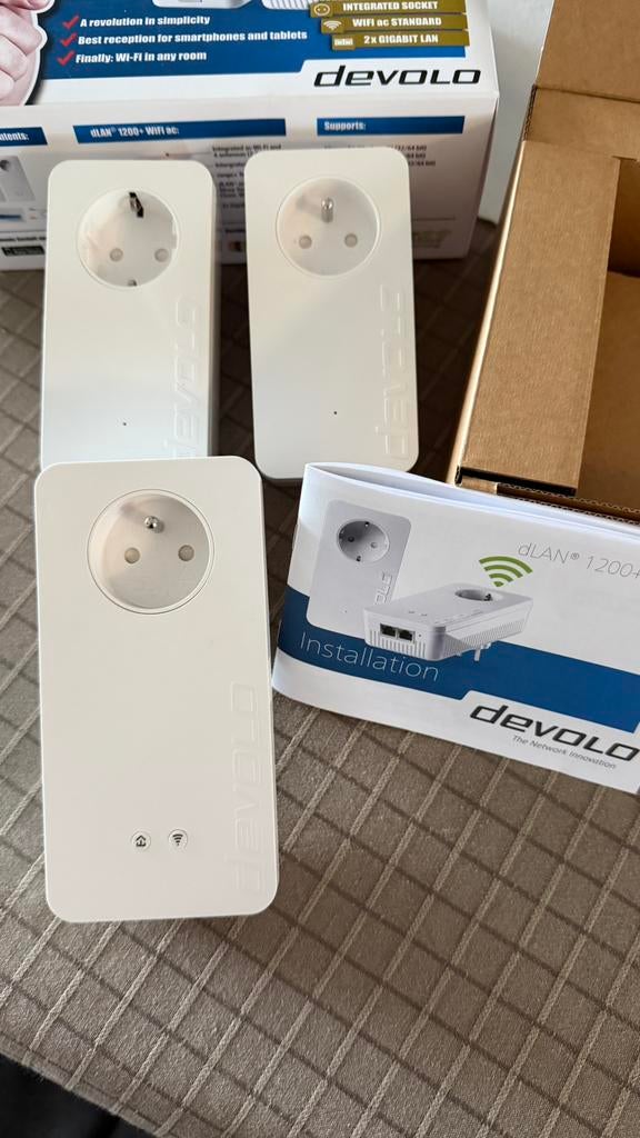 Devolo starterkit met extra unit Wifi ac, Ophalen of Verzenden, Zo goed als nieuw