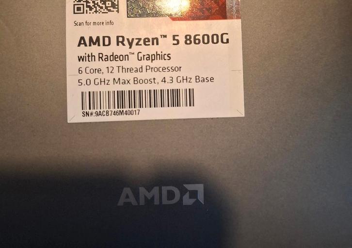 AMD Ryzen 5 8600G-processor, Computers en Software, Processors, Zo goed als nieuw, 6-core, 4 Ghz of meer, Ophalen of Verzenden