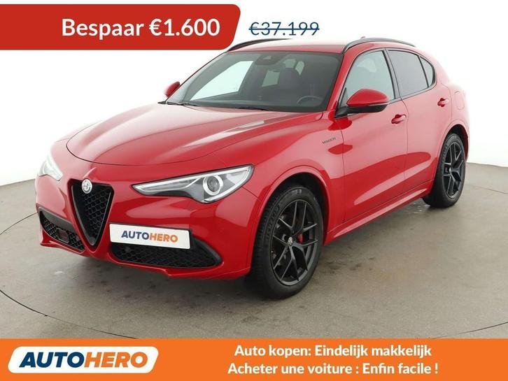 Alfa Romeo Stelvio 2.0 Turbo Veloce Q4 (bj 2022, automaat), Auto's, Alfa Romeo, Te koop, Stelvio, 4x4, ABS, Achteruitrijcamera