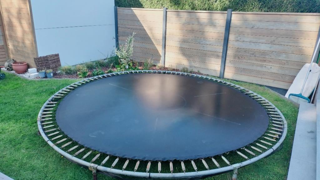 BERG inbouw trampoline 430 cm, Kinderen en Baby's, Speelgoed | Buiten | Trampolines, Ophalen, Gebruikt