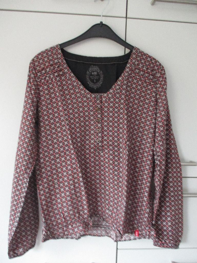 Mooi blousje, maat S, EDC/Esprit, prima staat, Kleding | Dames, Blouses en Tunieken, Verzenden, Maat 36 (S), Gedragen, Rood