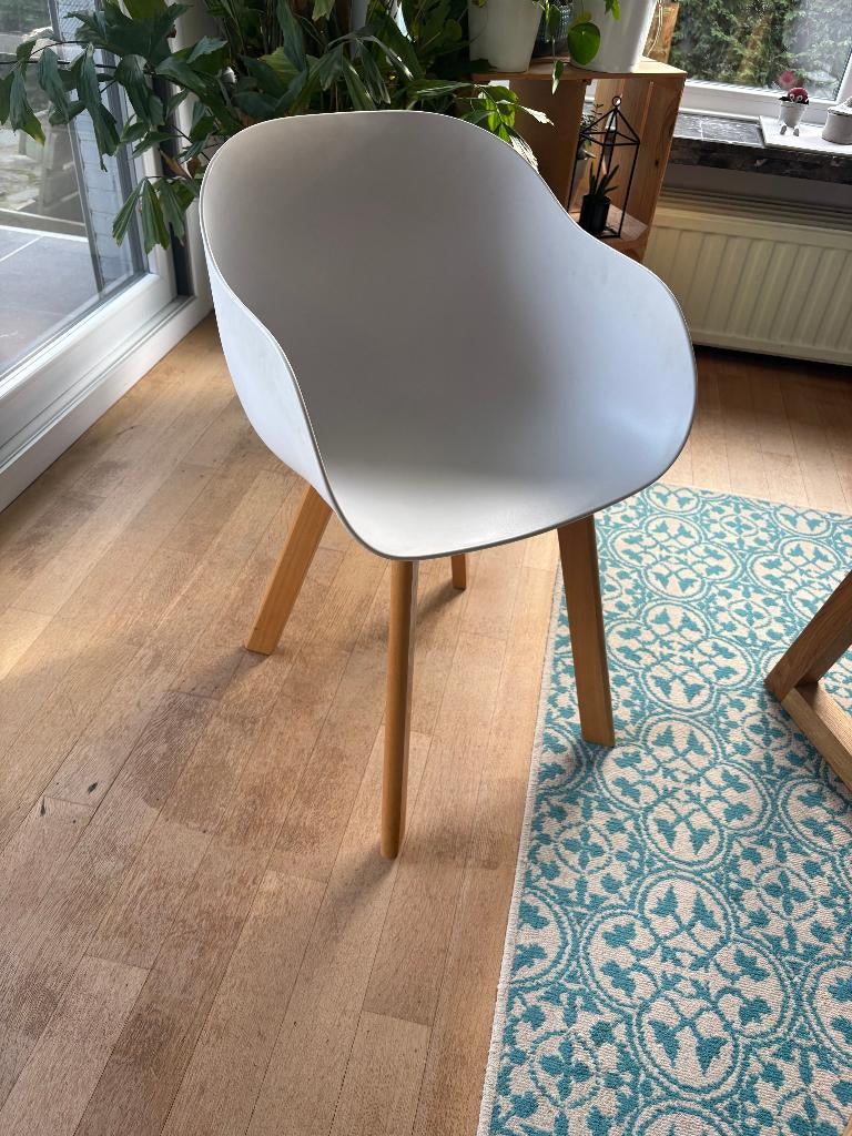 eetkamerstoelen kuipstoelen 6 stuks, Maison & Meubles, Chaises, Bois, Enlèvement, Blanc, Cinq, Six Chaises ou plus