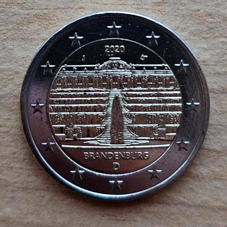 2 euro herdenkingsmunt duitsland 2020 J brandenburg, Postzegels en Munten, Munten | Europa | Euromunten, Losse munt, 2 euro, Duitsland