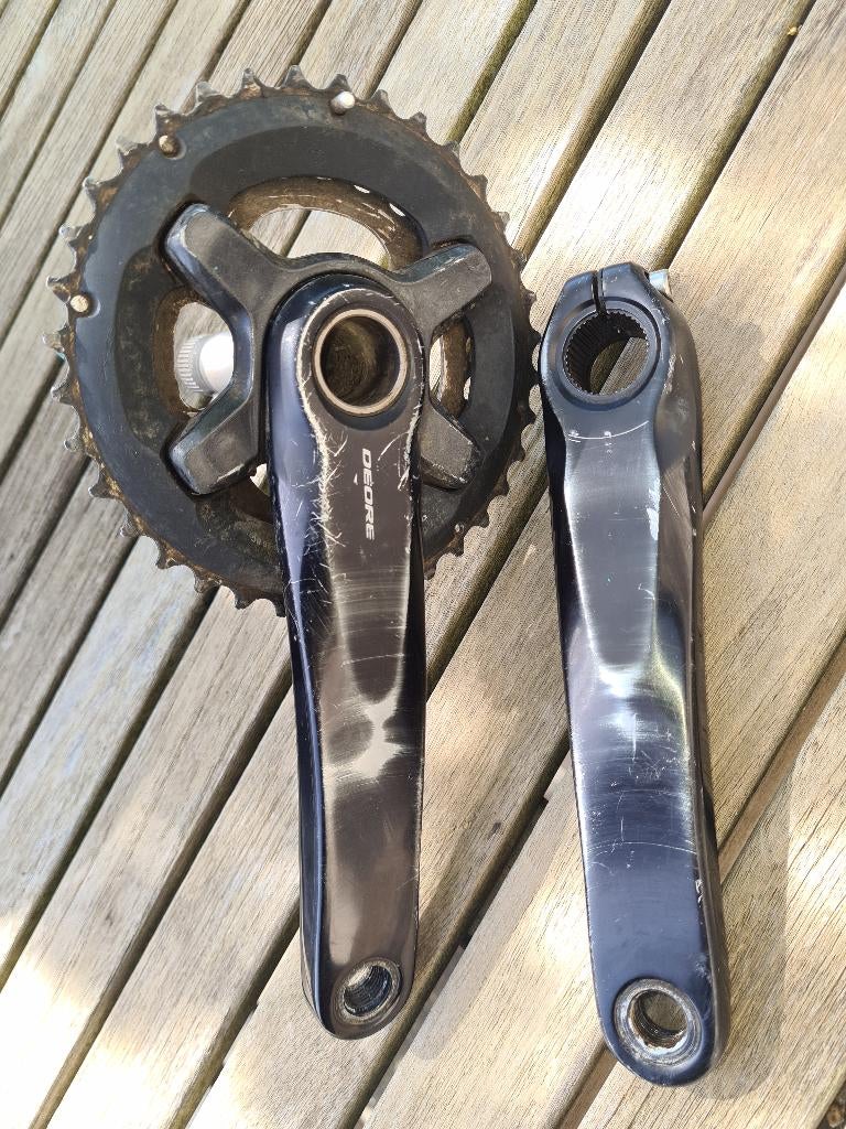 shimano fc-m8000 crankstel, Fietsen en Brommers, Fietsonderdelen, Gebruikt, Aluminium, Mountainbike, Shimano