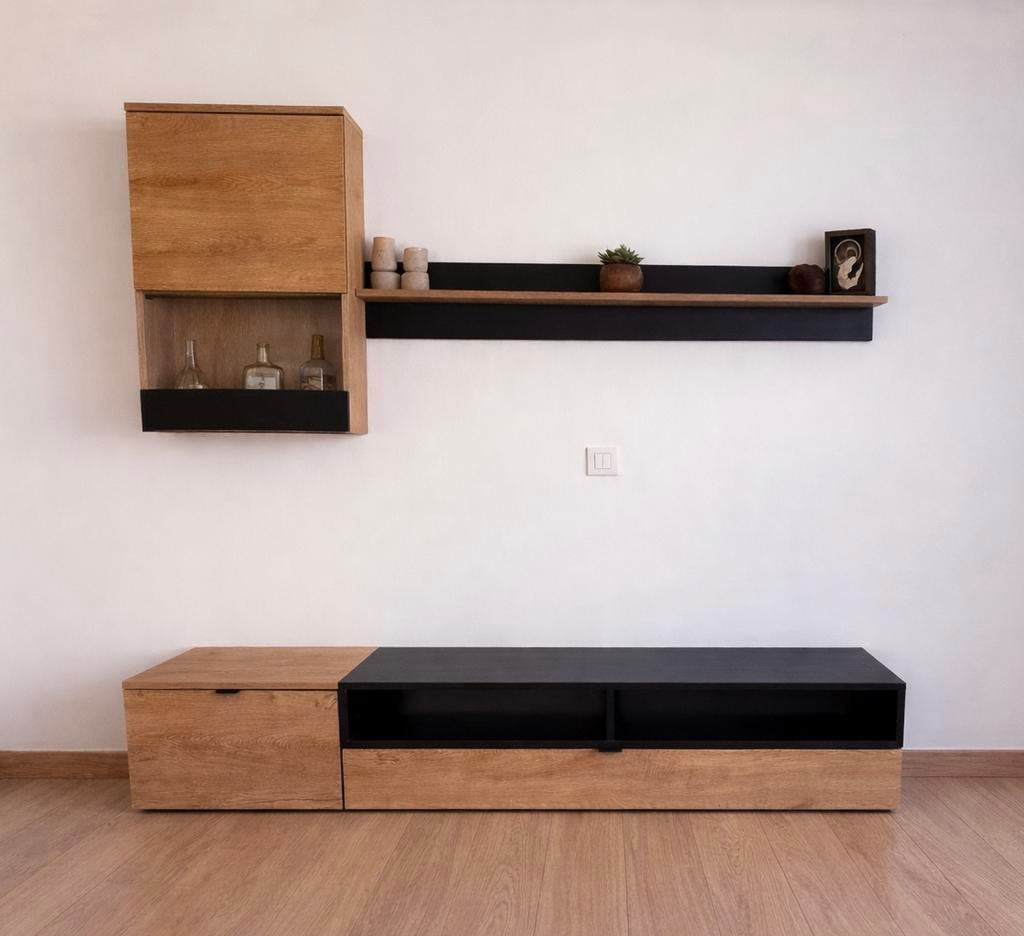 Tv meubel industrieel, Huis en Inrichting, Kasten |Televisiemeubels, Ophalen, Zo goed als nieuw