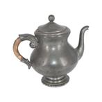 Oude tinnen koffie- en theepot KMD, Antiek en Kunst, Antiek | Tin, Ophalen of Verzenden