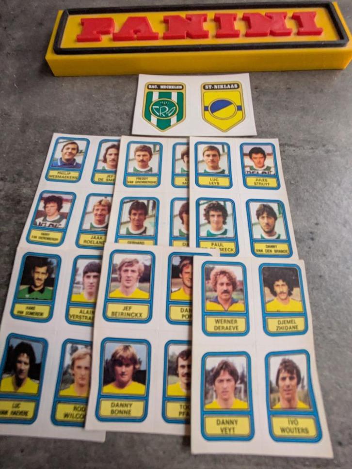 PANINI FOOTBALL 79 RC MECHELEN ST NIKLAAS7X STICKERS 1979, Hobby en Vrije tijd, Stickers en Plaatjes, Verzenden