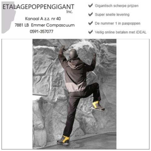 Etalagepoppen - Mannequins in model Bergklim Houding EPG, Sports & Fitness, Alpinisme & Randonnée, Neuf, Autres types, Enlèvement ou Envoi