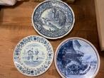 Delfts blauw /Boch : 3 borden, Antiek en Kunst, Ophalen