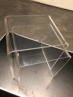 Set vintage bijzettafeltjes plexiglas, Huis en Inrichting, Tafels | Bijzettafels, Ophalen of Verzenden, Zo goed als nieuw
