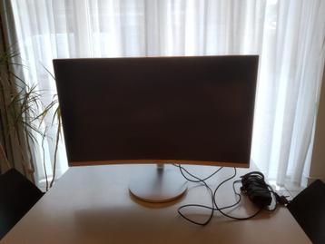 Samsung LED scherm, curved design, 27 inch, HDMI, Comme neuf, Enlèvement, Samsung