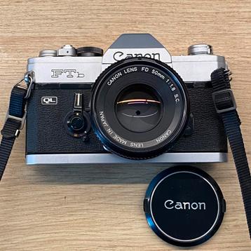 Canon FTb, Canon 50mm f1.8 *comme neuf, Enlèvement ou Envoi, Comme neuf, Reflex miroir, Canon