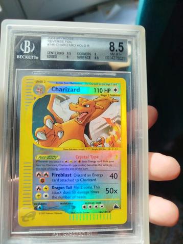 Charizard 146/144 reverse holo skyridge BGS 8.5 + rare 2003., Enlèvement ou Envoi, Comme neuf