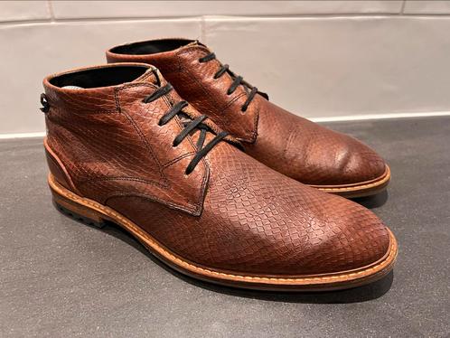 Floris van Bommel herenschoenen maat 8 / 42 H, Vêtements | Hommes, Chaussures, Comme neuf, Bottes, Brun, Enlèvement ou Envoi