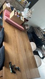 Houten tafel + 6 stoelen, Huis en Inrichting, Ophalen, Eikenhout, Zo goed als nieuw, Vijf personen of meer