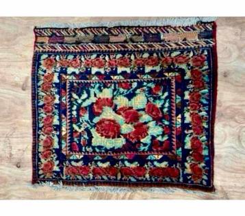 Handgemaakt antieke Oosters 1900 kleed kleedje 65x71 tapijt beschikbaar voor biedingen