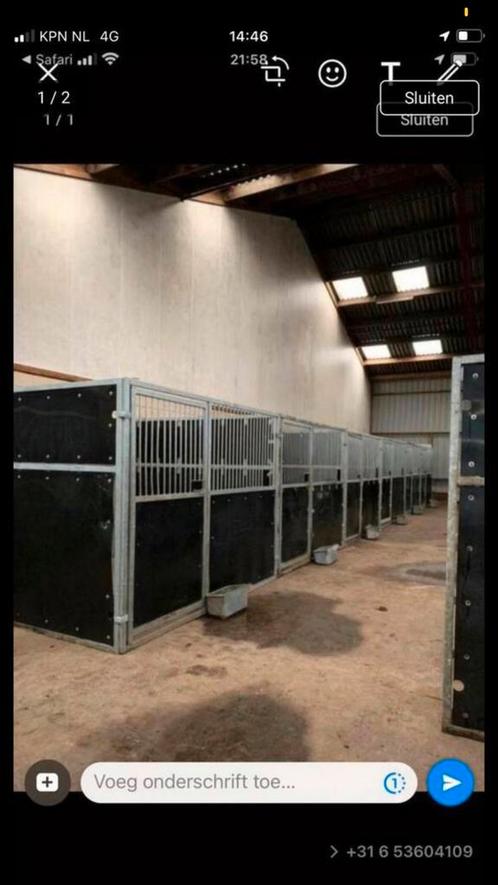 Concoursboxen te koop, Dieren en Toebehoren, Stalling en Weidegang, Stalling, 1 paard of pony