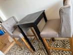Hoge tafel met 2 krukken, Huis en Inrichting, Barkrukken, 2 krukken, Ophalen