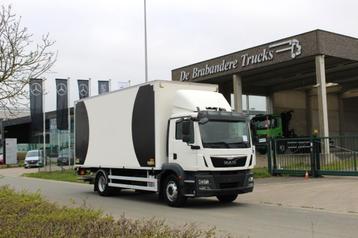 MAN TGM 18.250 4X2 koffer met onderschuif laadklep Dhollandi beschikbaar voor biedingen