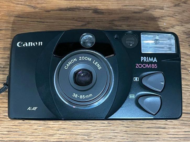 Canon Prima Zoom 85 1998 Vintage 35mm Point and Shoot Camera, Audio, Tv en Foto, Fotocamera's Analoog, Gebruikt, Compact, Canon