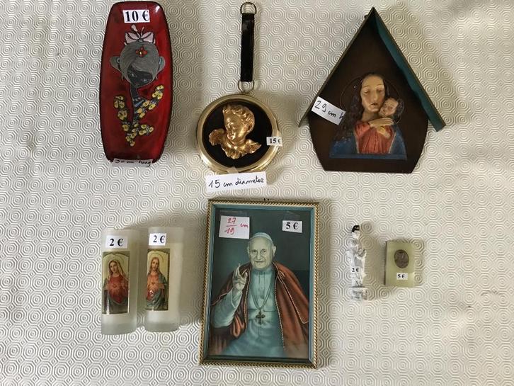 8 objets religieux, Antiquités & Art, Antiquités | Objets religieux, Enlèvement ou Envoi