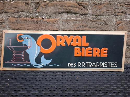 Reclamebord Orval bier, Verzamelen, Biermerken, Nieuw, Reclamebord, Plaat of Schild, Ophalen of Verzenden
