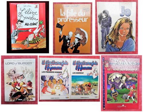 7 BD : Il était une fois, Jo, Lord of Burger, Ducobu, etc., Boeken, Stripverhalen, Meerdere stripboeken, Ophalen