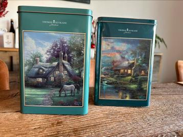 Deux puzzles de Thomas Kinkade (Schmidt) 2x 500 pièces, Enlèvement ou Envoi, 500 à 1500 pièces, Comme neuf, Puzzle