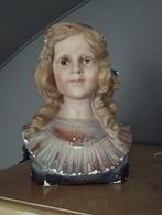 Antieke buste meisje, Antiek en Kunst, Ophalen of Verzenden