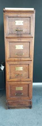 Prachtige houten archiefkast, Antiek en Kunst, Ophalen