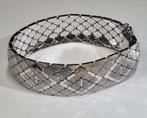 Brede Vintage Zilveren Armband 925 (44,75g) (20cm x 1,7cm), Handtassen en Accessoires, Armbanden, Ophalen of Verzenden, Zo goed als nieuw