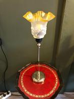 Prachtig nieuw hoog tafellampje met Antiek schulp Kapje., Huis en Inrichting, Lampen | Tafellampen, Minder dan 50 cm, Modern Klassiek