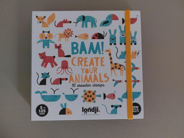 LONDJI BAM! Create your animals stempelset, Kinderen en Baby's, Speelgoed | Educatief en Creatief, Zo goed als nieuw, Knutselen